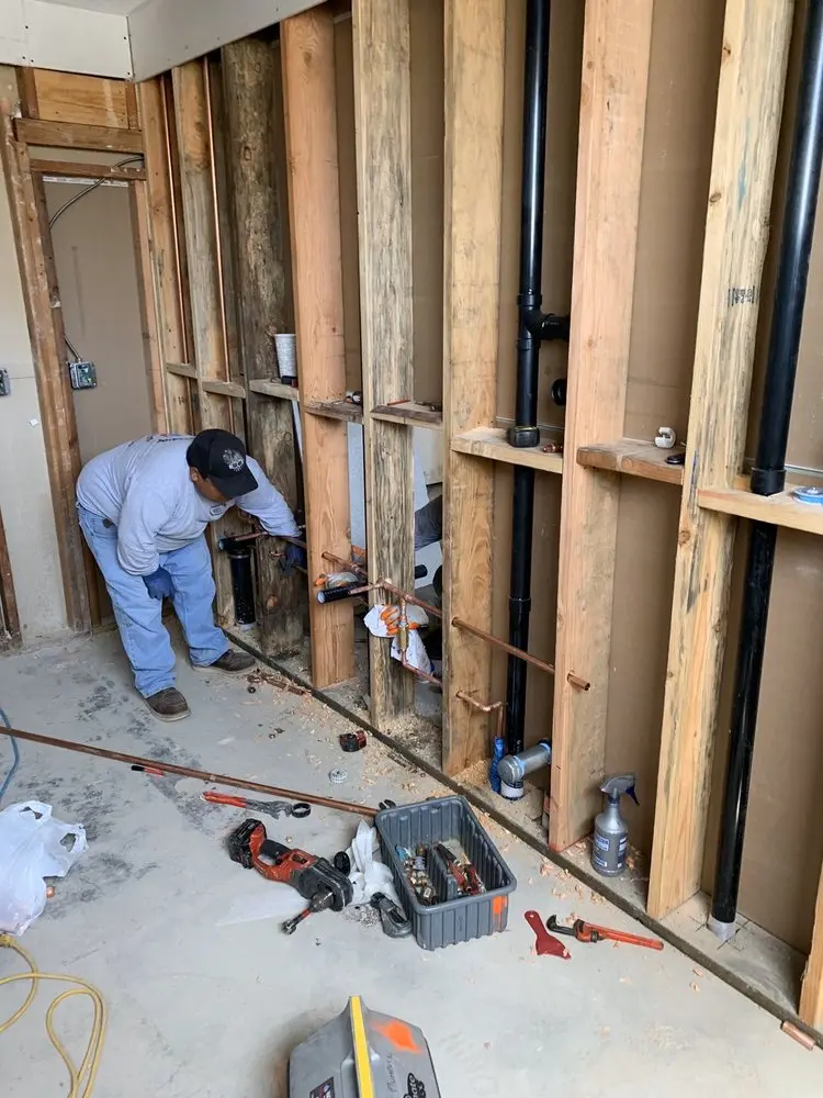 Commercial rough-in plumbing for Gas Line Repair in Rays Corners